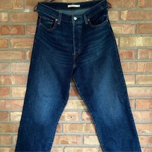 Levi's Dark Indigo Rib Cage Jeans